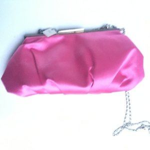 Satin Effect Pleated  Clutch Handbag